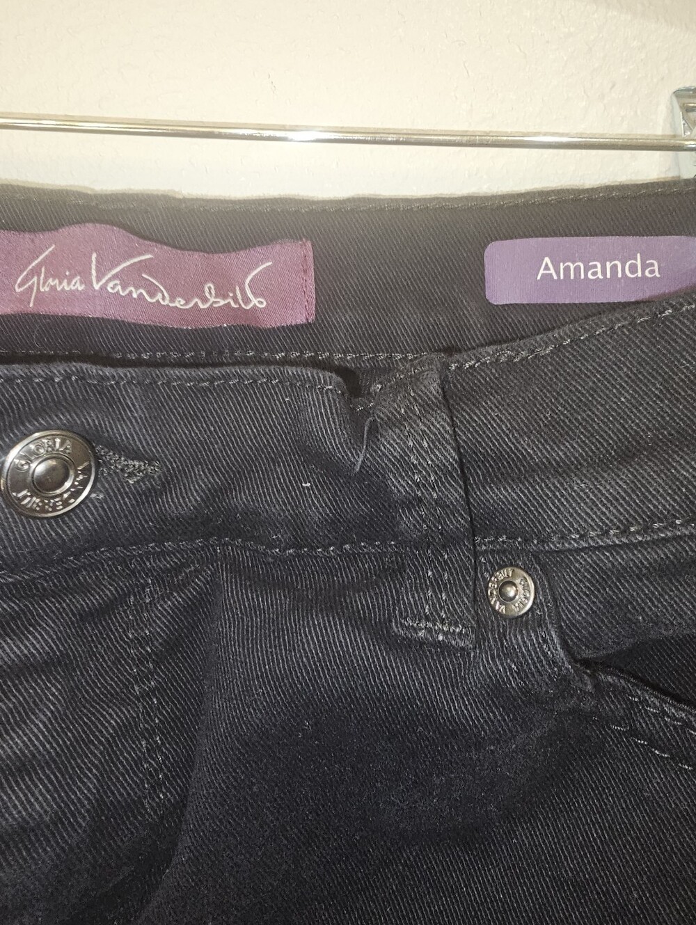Black Women's Straight-Leg Jeans - Picture 3 of 5